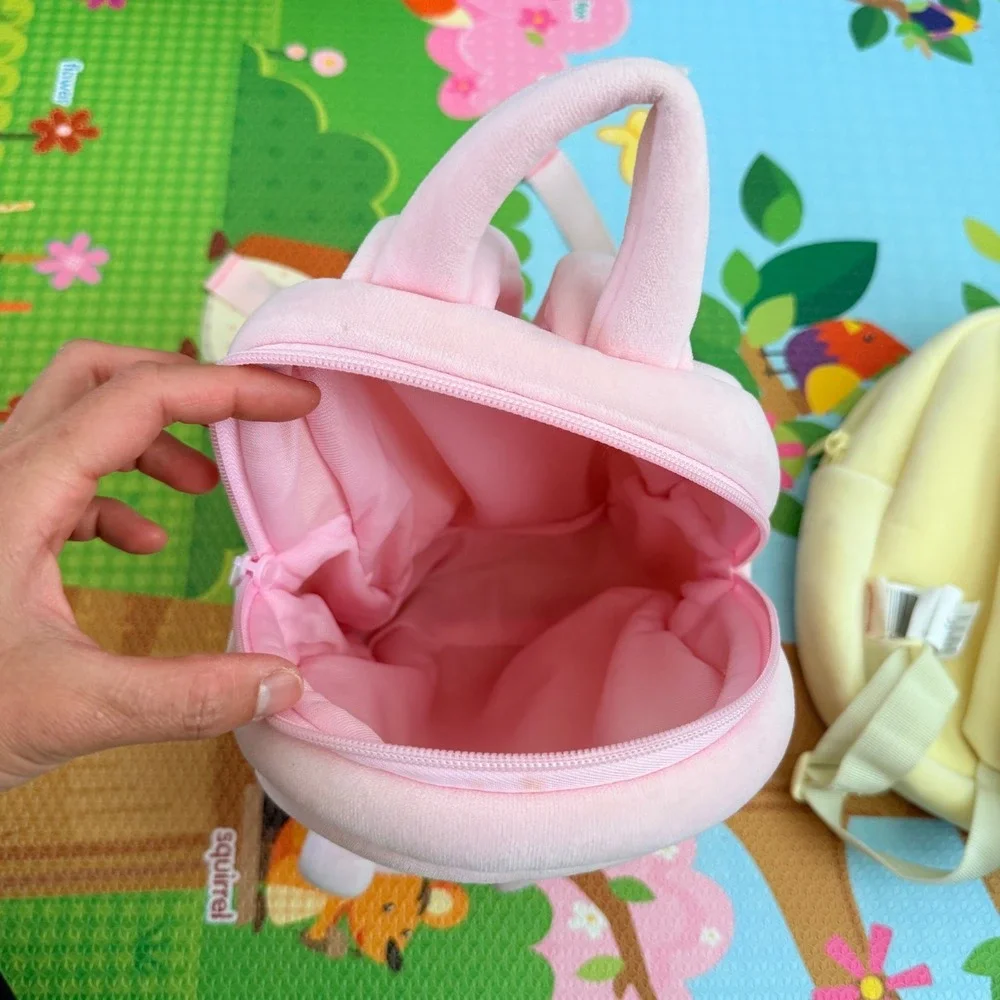 Gloveleya Backpack Doll Carrier Plush Pink Yellow Set Kids Toddler Small